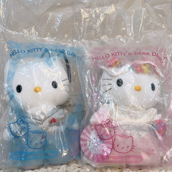 Sanrio Hello Kitty & Dear Daniel Sweetheart Wedding Plush @2000 McDonald’s